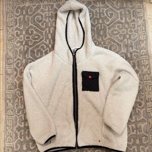 UGG Cream and Black Sherpa Jacket